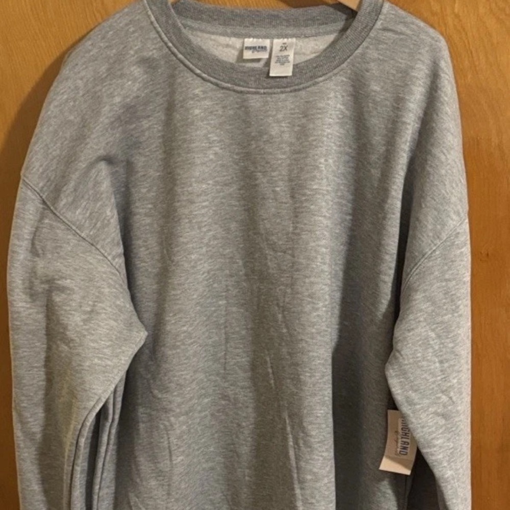Gray Sweatshirt Mens 2X Highland Originals